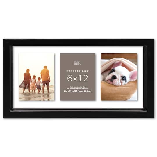 Expressions™ 6" x 12" Black Float Frame by Studio Décor®